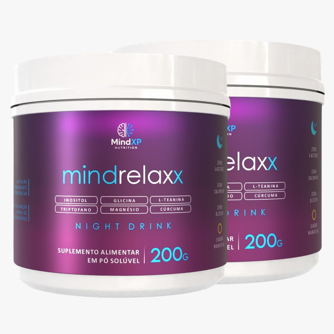 Kit 2x Mindrelaxx 400g | Shot Noturno para Relaxamento | Sabor Maracujá