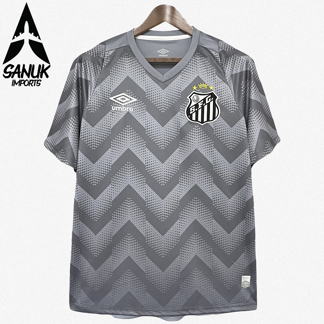 Camisa Santos Cinza 24/25   Estilo e Paixão Alvinegra!