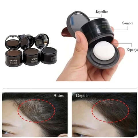 Compre 1, Leve 2 - Sevich Hair- Tinta de Cabelo em Pó Cobre Todos os Fios Brancos