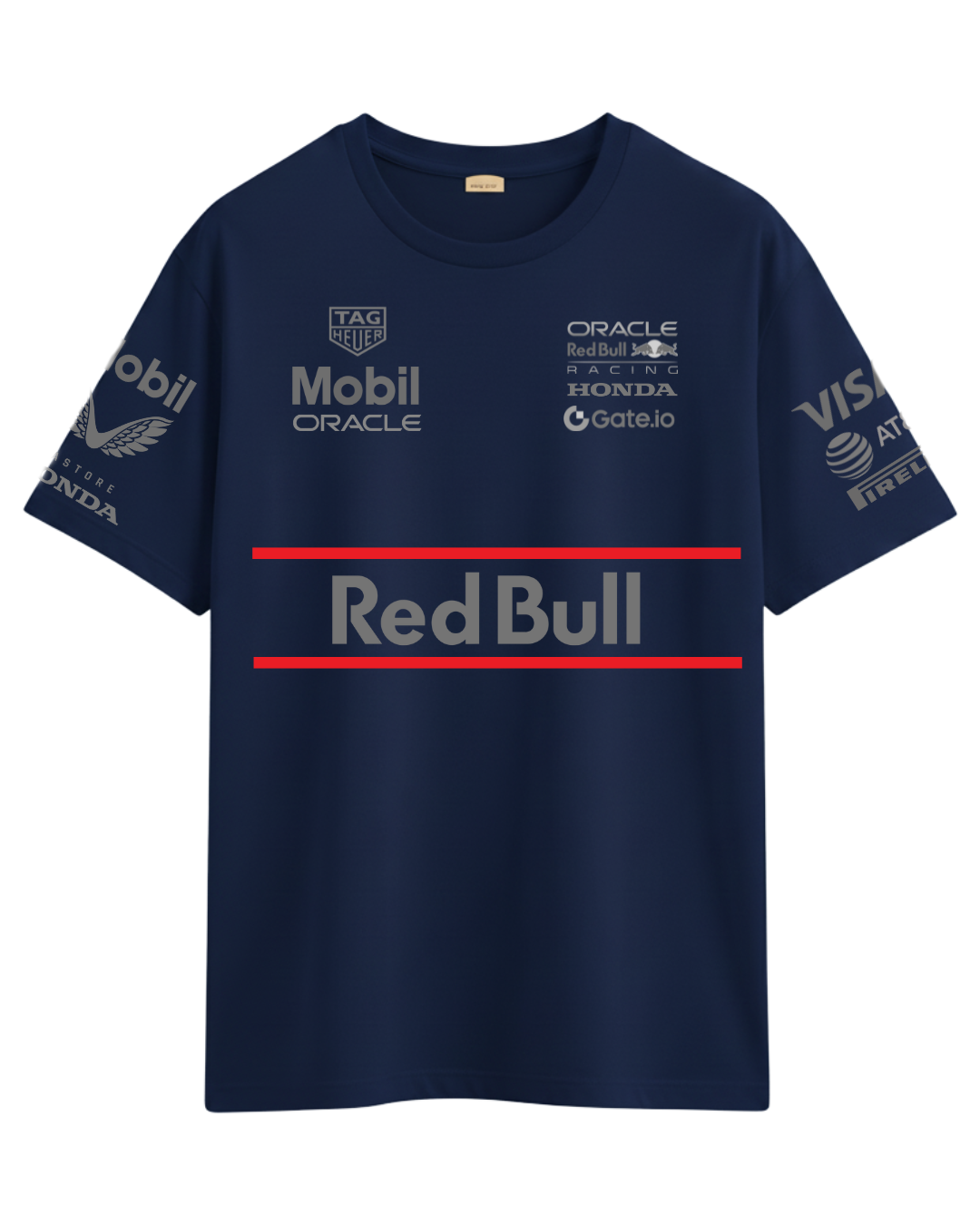 Camiseta Red Bull marinho 100% Algodão