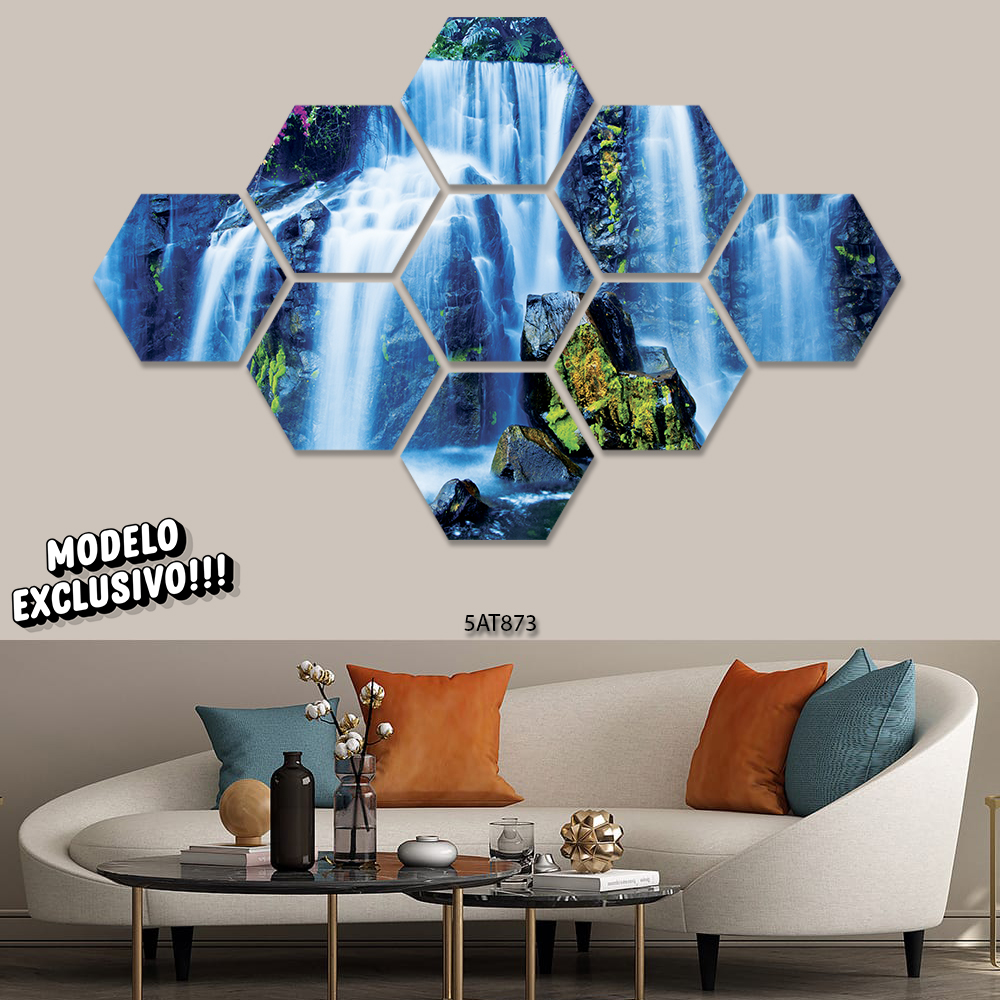 Quadros Decorativos Cachoeira Paisagem Natureza  Re.02