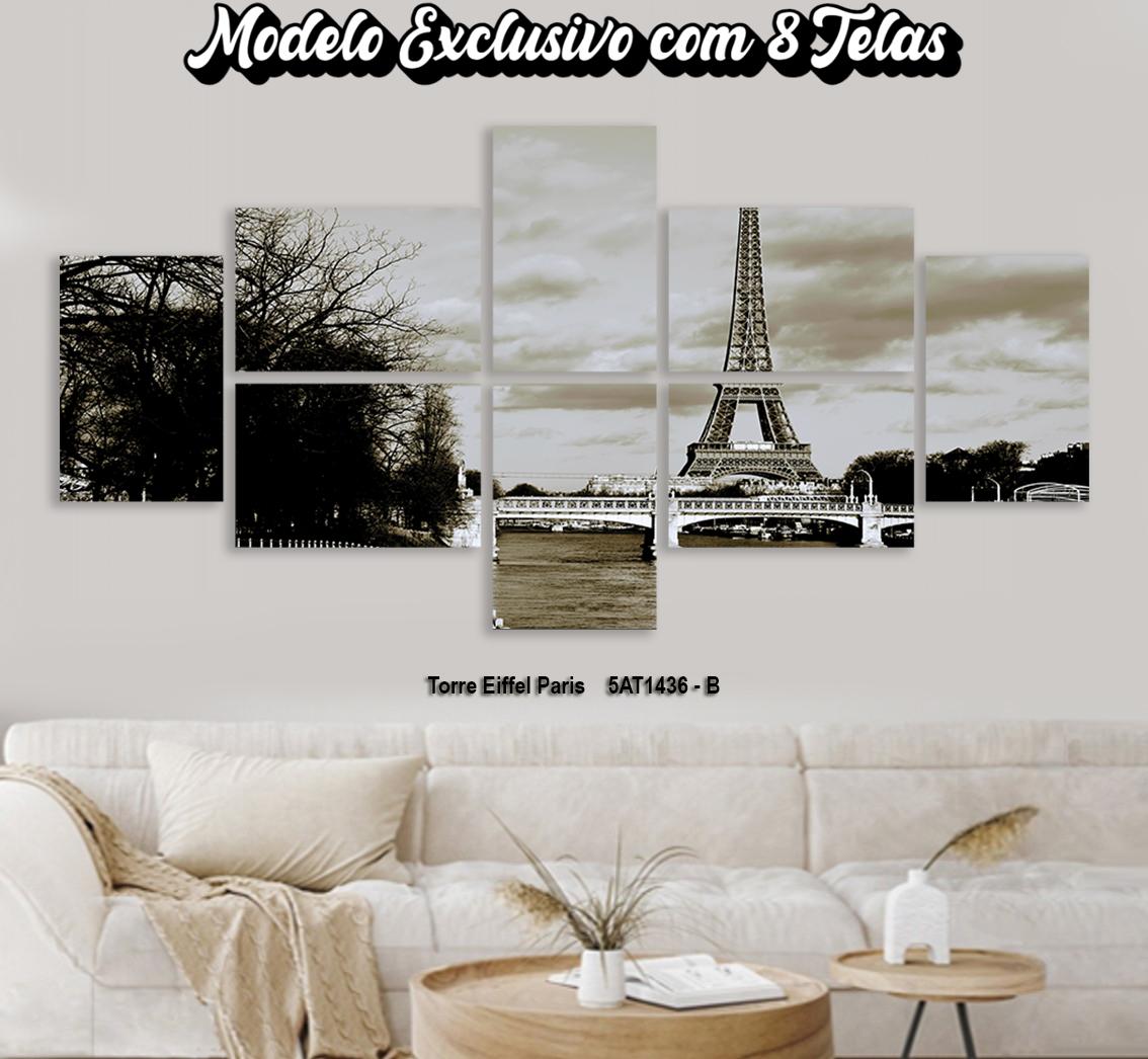 Quadro Mosaico Decorativo Torre Eiffel Paris  Mod.2