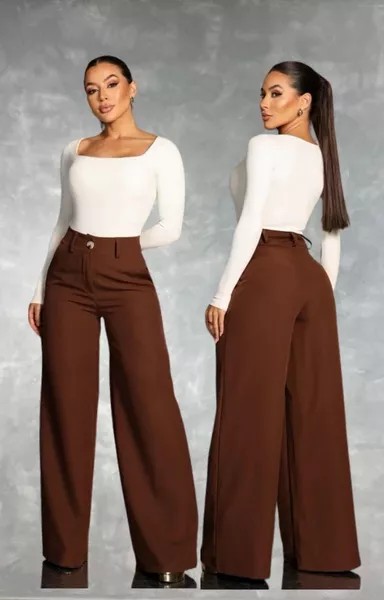 Calça Pantalona Feminina Alfaiataria Premium