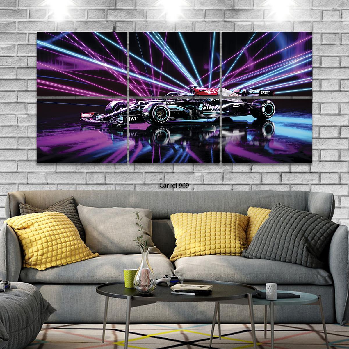 Quadro Mosaico Decorativo Carro de Fórmula 1  Ref.5