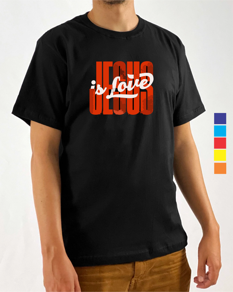 Camiseta Jesus Logo Vermelho