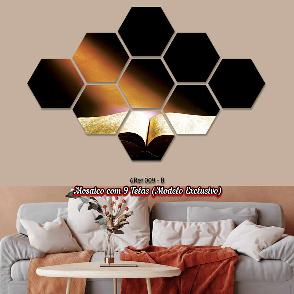 Quadro Decorativo Religioso Bíblia Sagrada  Ref.1