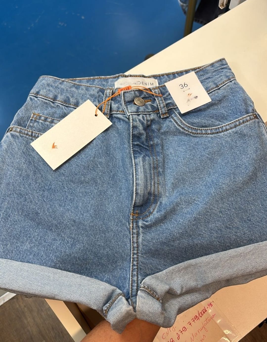 Shorts Jeans barra