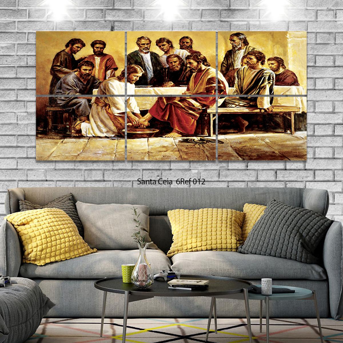 Quadro Decorativo Religioso Santa Ceia Última Ceia  Ref.2