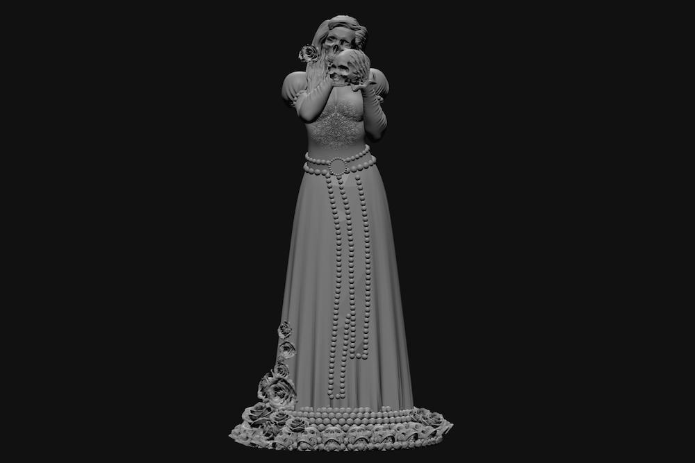 Pombo Gira Rosa Caveira