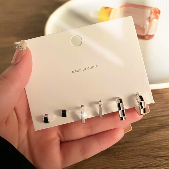 Conjunto de brincos femininos moda