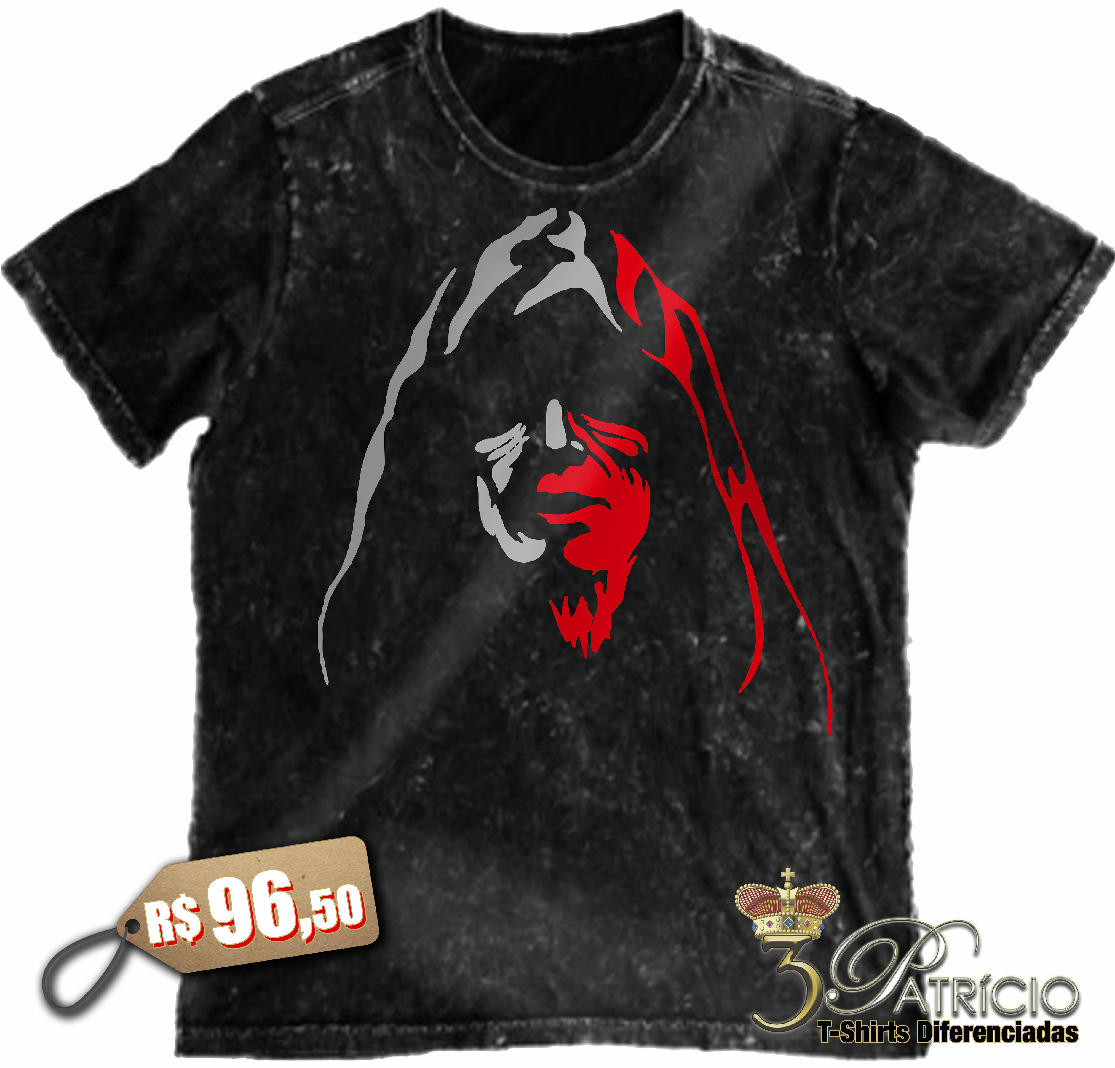 Camiseta Ezio Assassins Creed 100% Algodão Premium Marmorizado