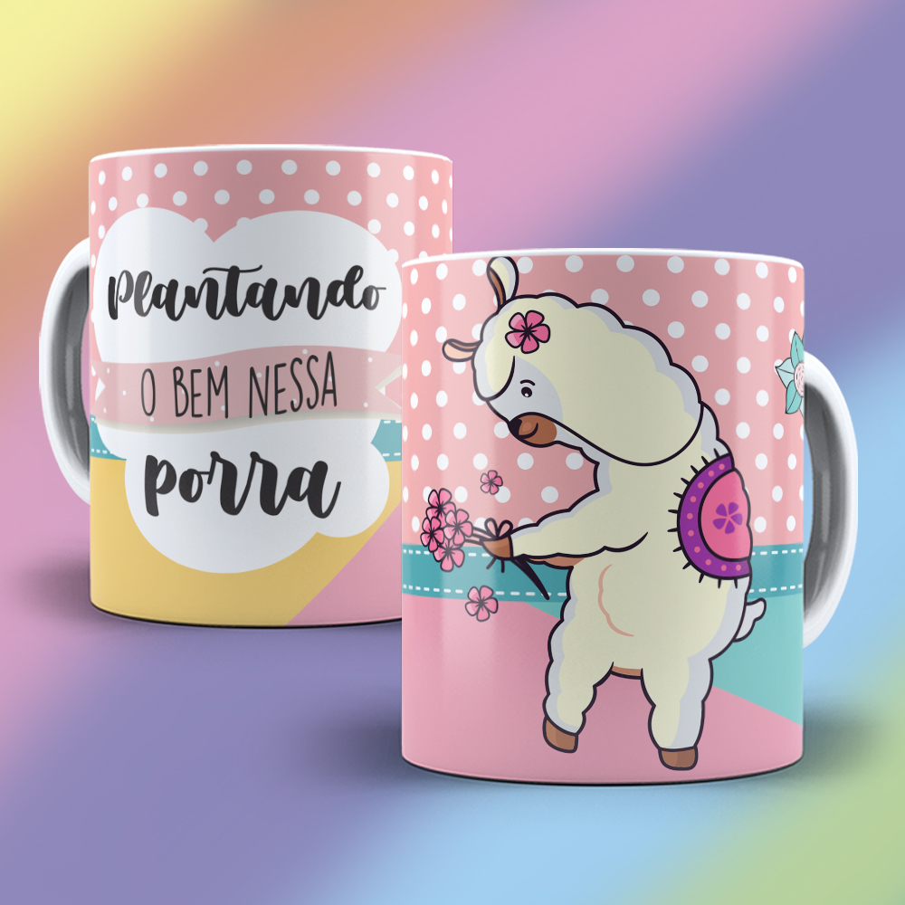 Canecas Coleção Canecas Lhamas Sinceras - cerâmica
