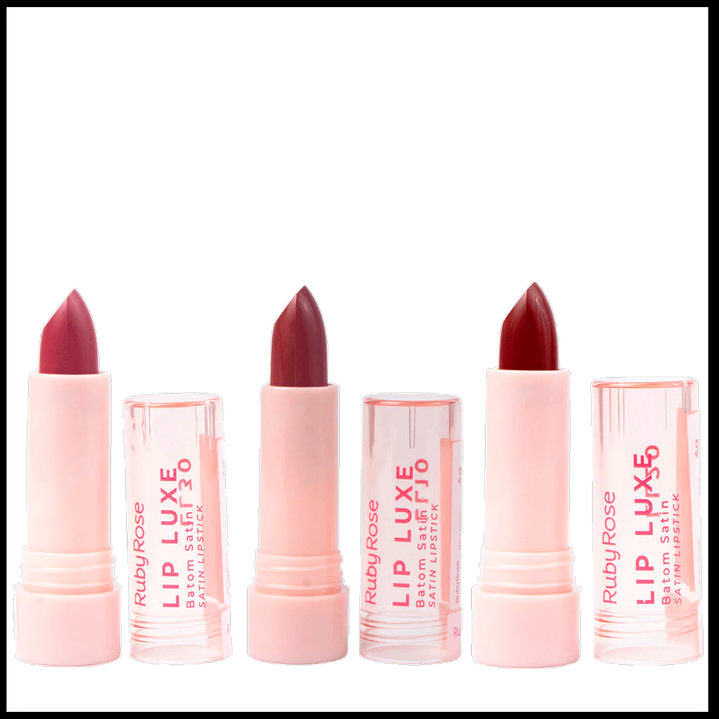 Batom Satin Lip Luxe Linha Rosa by Ruby Rose