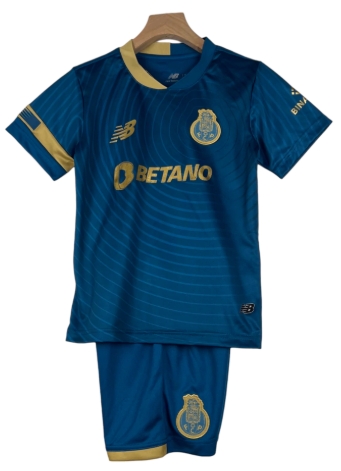 Kit Infantil Porto III New Balance 23/24 - Azul com detalhes em dourado
