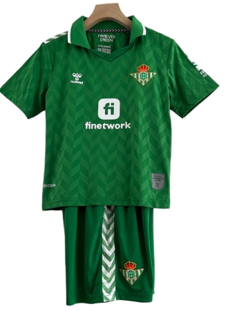 Kit Infantil Real Betis II Hummel 23/24 - Verde com detalhes em branco