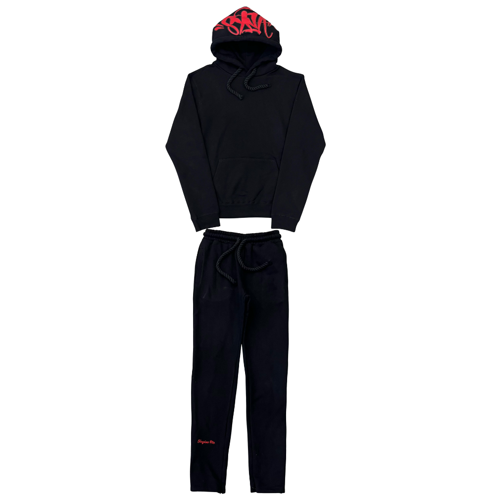 CONJUNTO SYNA BLACK / RED