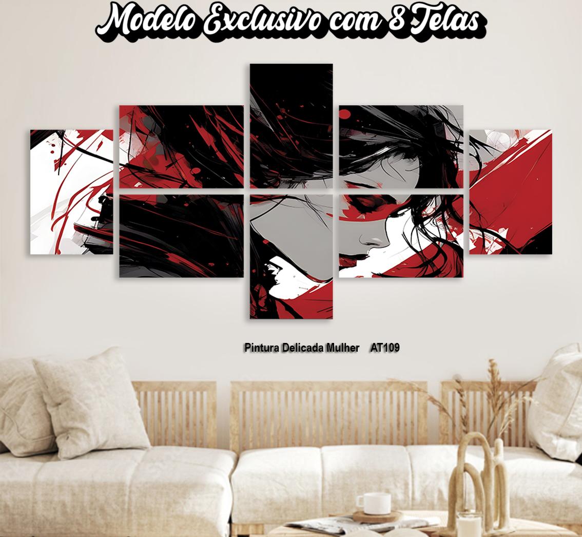 Quadros Decorativos Pintura Delicada Mulher  Ref.2