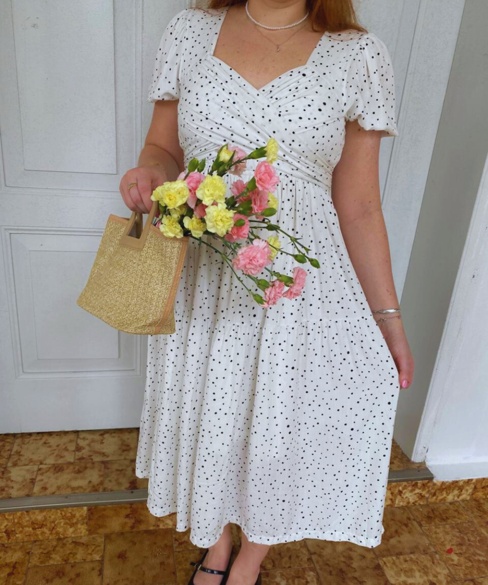 VESTIDO DE TECIDO PLANO POÁ MILÃO