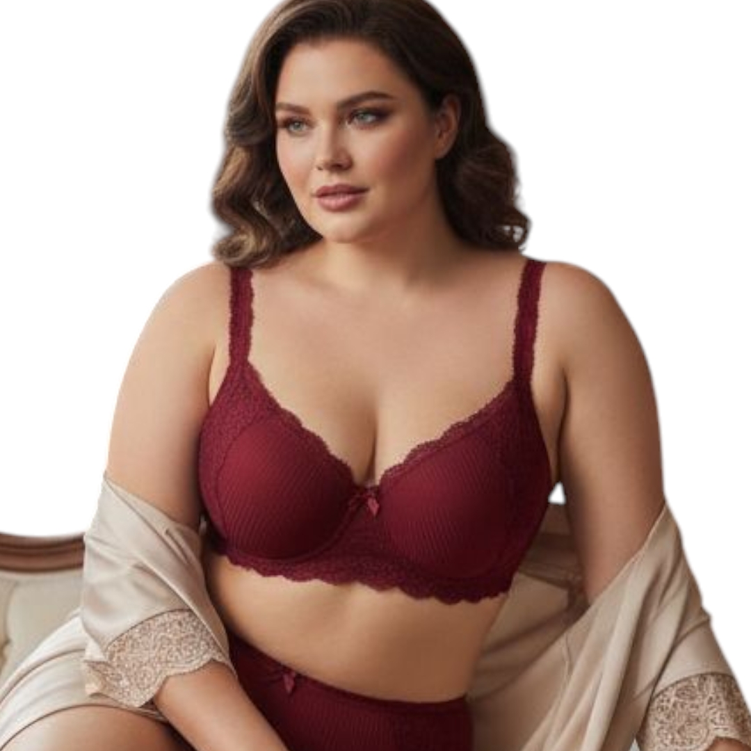 Sutiã Plus Sizes Reforçado Poliamida Langerrie Feminino Estillosa Luxo