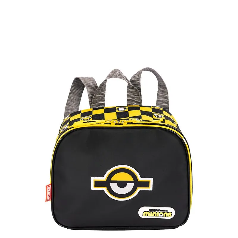 Lancheira Escolar Sestini Minions M Plus Chess Colorido Cor Preto Tamanho Único