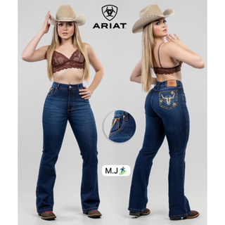Calças femininas country ARIAT Bordadas e com strass