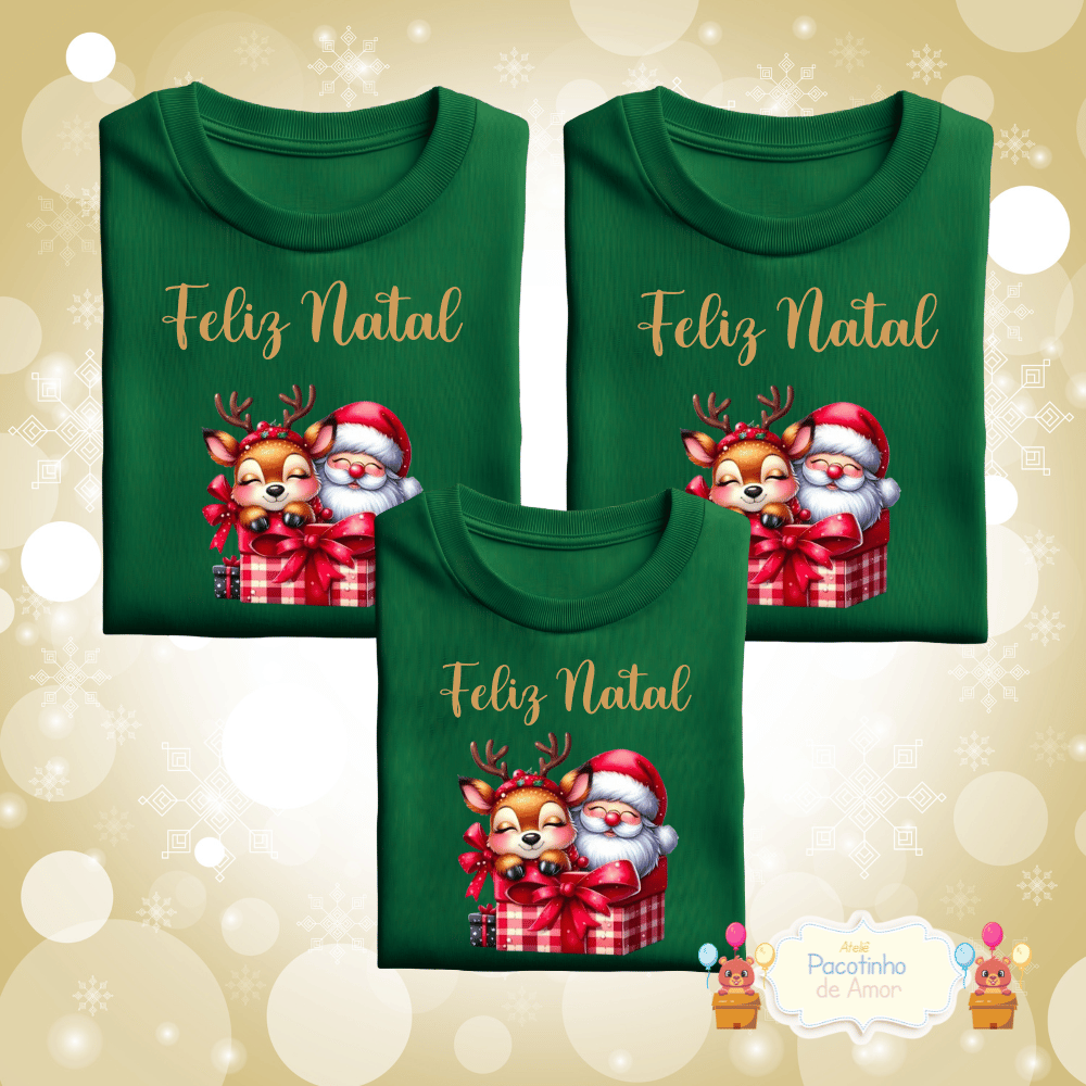 Kit Feliz Natal cor verde ou vermelho  mod. 1