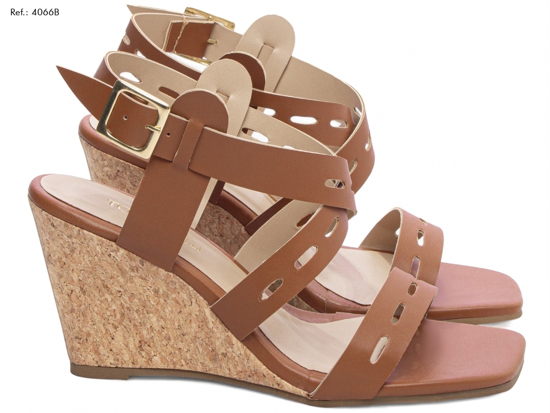 4066B - SANDÁLIA PLATAFORMA CUNHA ANABELA