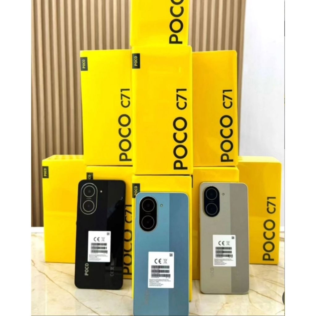 POCO C71 Global 128GB - 4G Dual Chip - Câmera 32MP - Tela 120Hz - Bateria 5200mAh | Original Mega Store