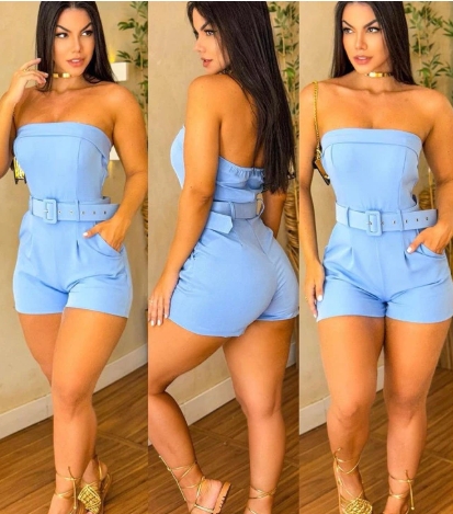 Macaquinho Alfaiataria Com Cinto Social !