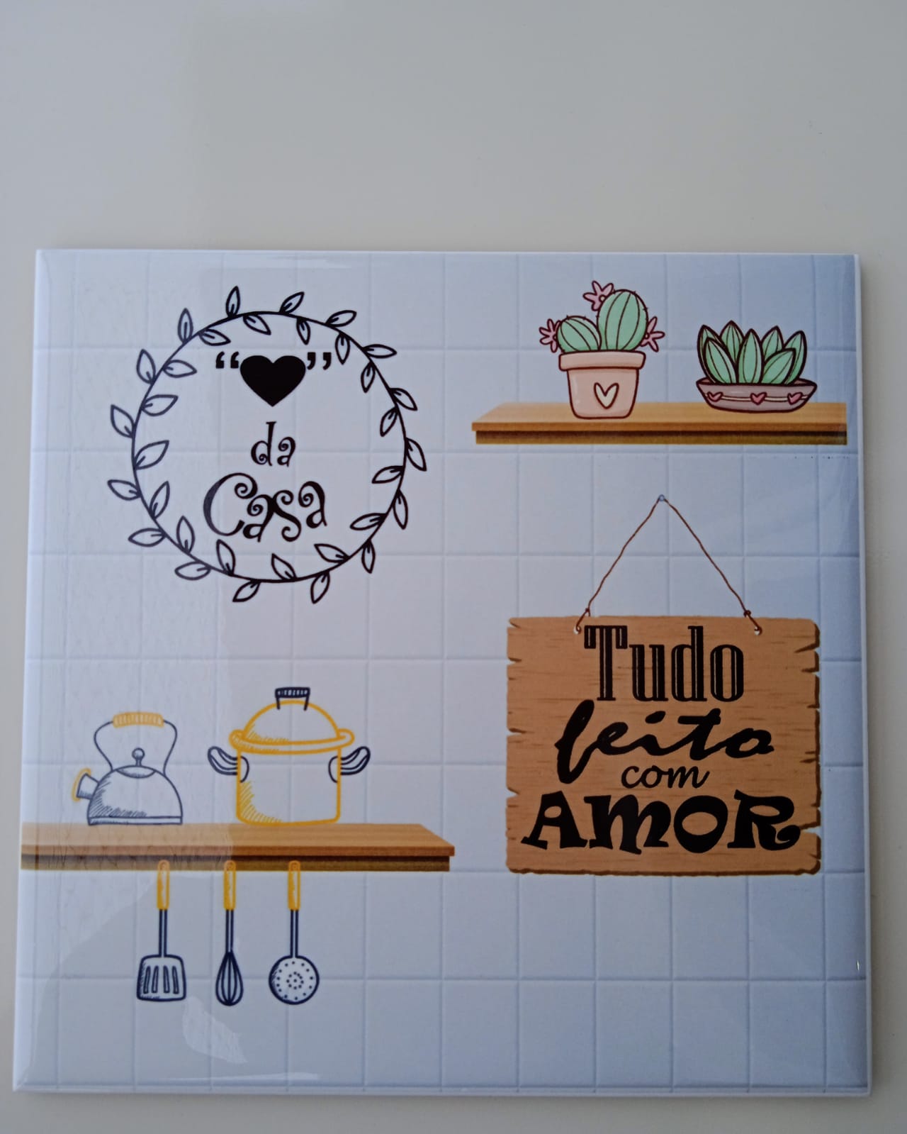 Azulejo Personalizado - Tudo feito com amor