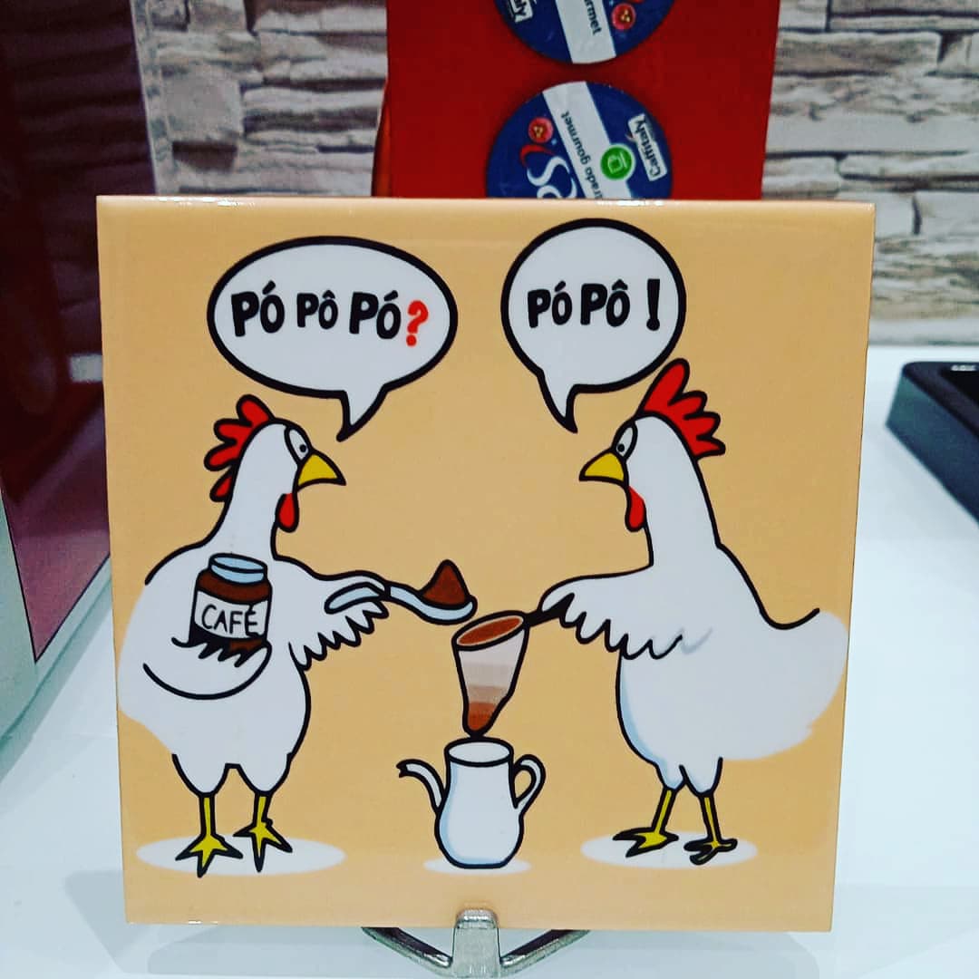 Azulejo Personalizado - Café pó po pó