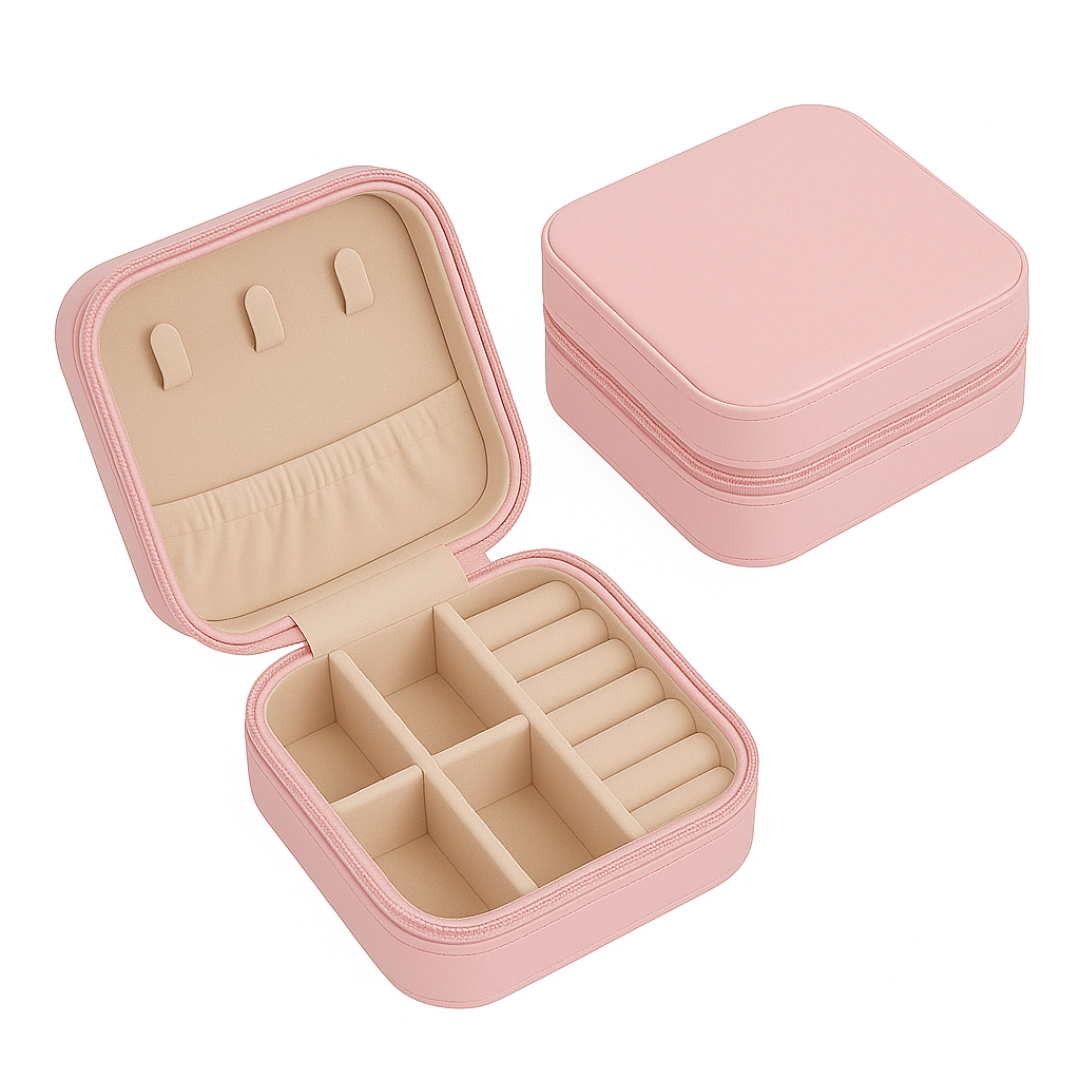 Mini Porta-joias em Couro Sintético