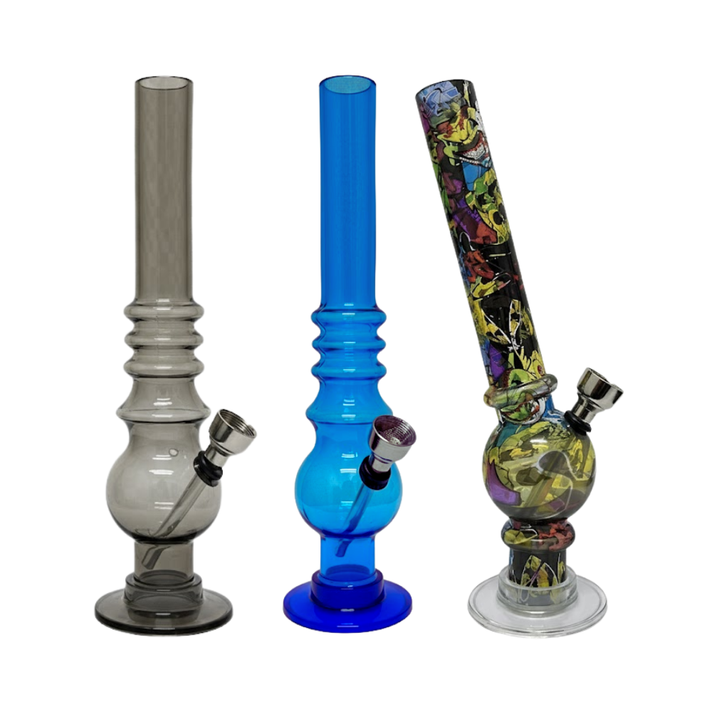 Bong de Acrílico Slim 20cm (Unid.)