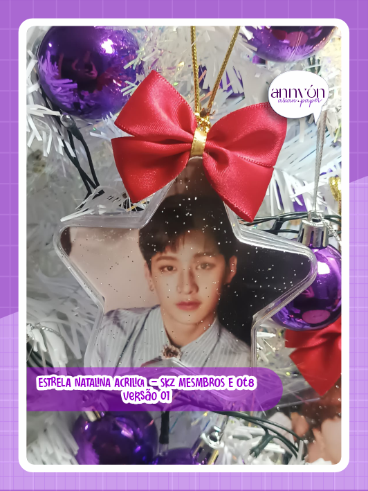Estrelas Natalinas Acrílicas   Stray Kids | Versão 01