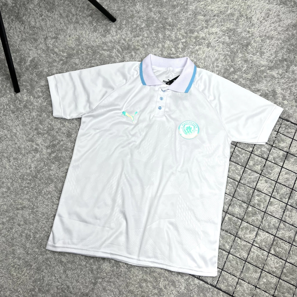 Camisa de Time Manchester City Polo Branca