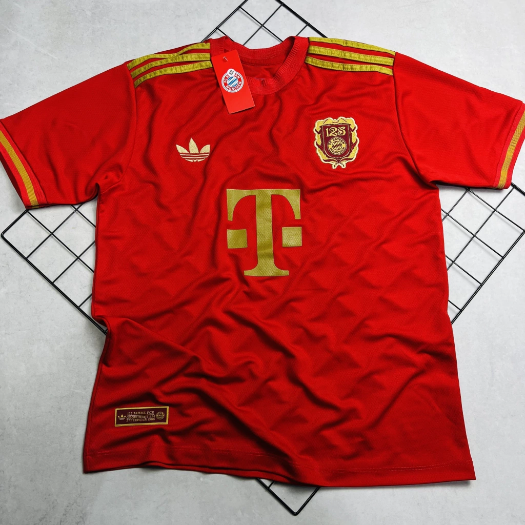 Camisa de Time Bayer de Munique Vermelha 2025 Comemorativa 125 Anos