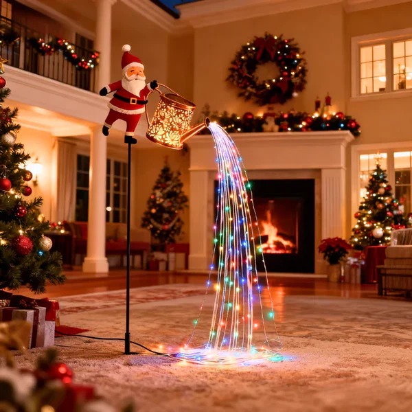 LANÇAMENTO! Papai Noel Regador Iluminado - FRETE GRÁTIS + 50% DE DESCONTO!