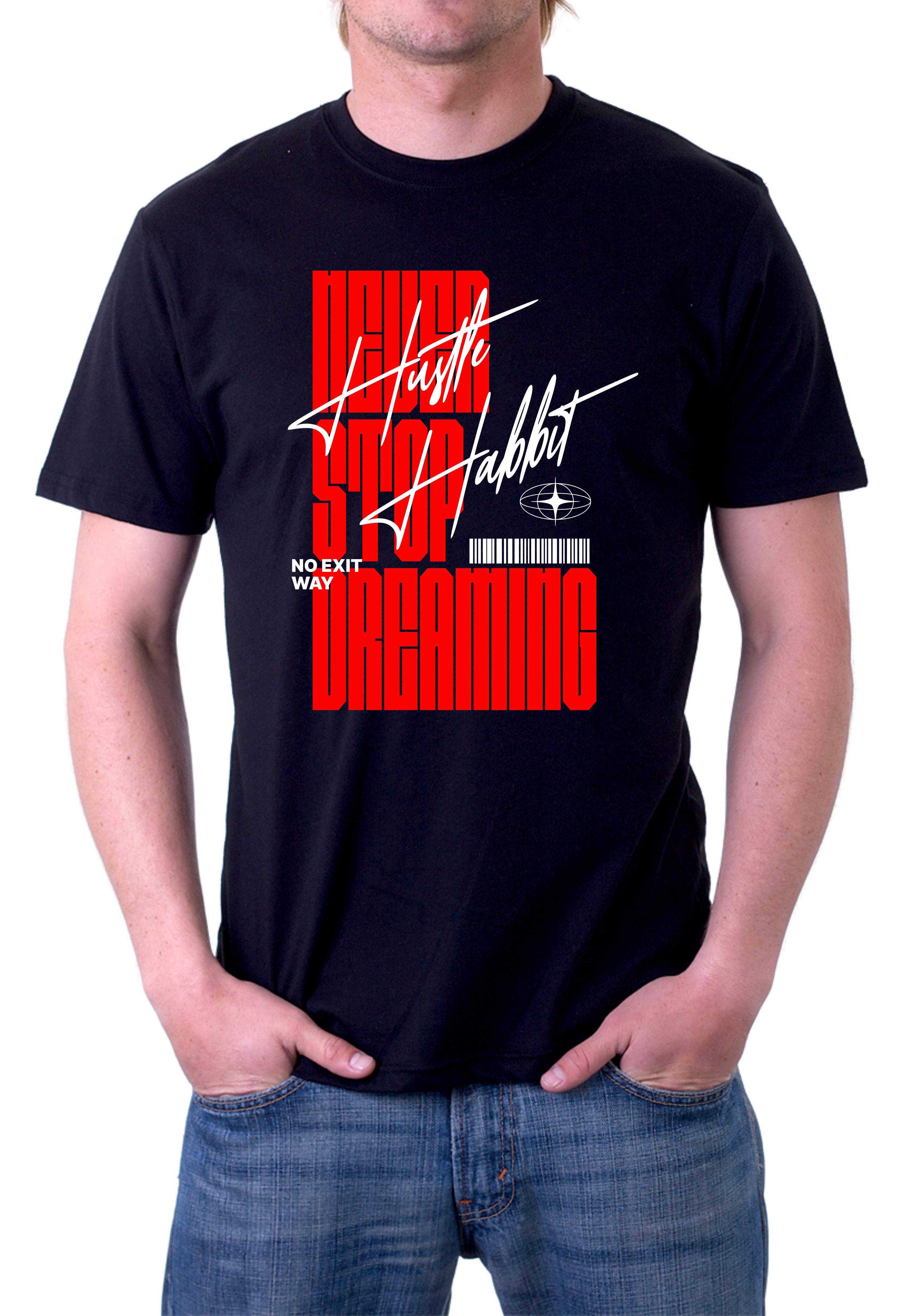 Camiseta  NO EXIT, 100% algodão Premium