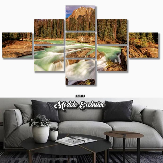 Quadro Decorativo Paisagem Cachoeira Natureza   Re.5