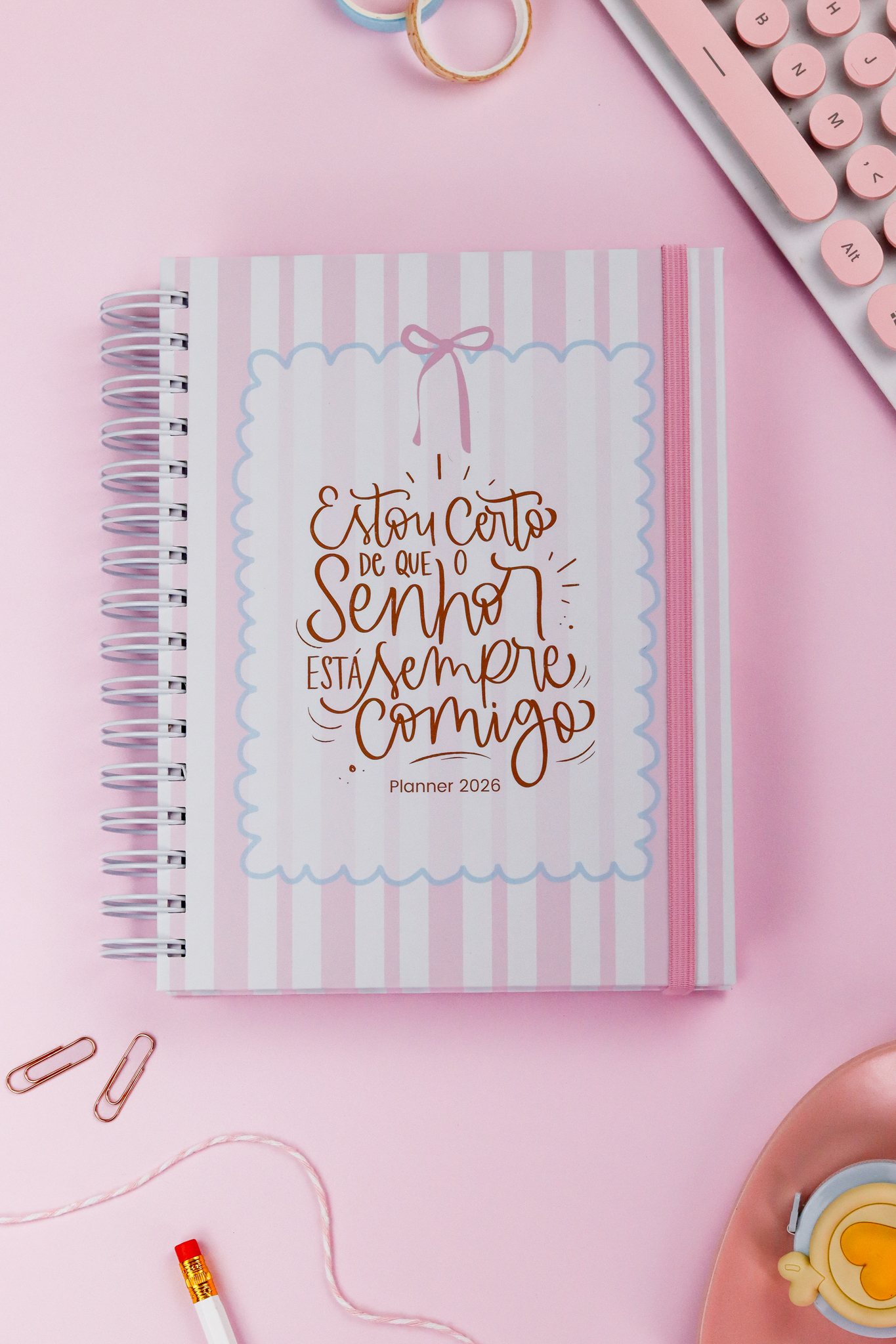 Planner 2026 - Coleção Fofa - A5 - Visão semanal e mensal -