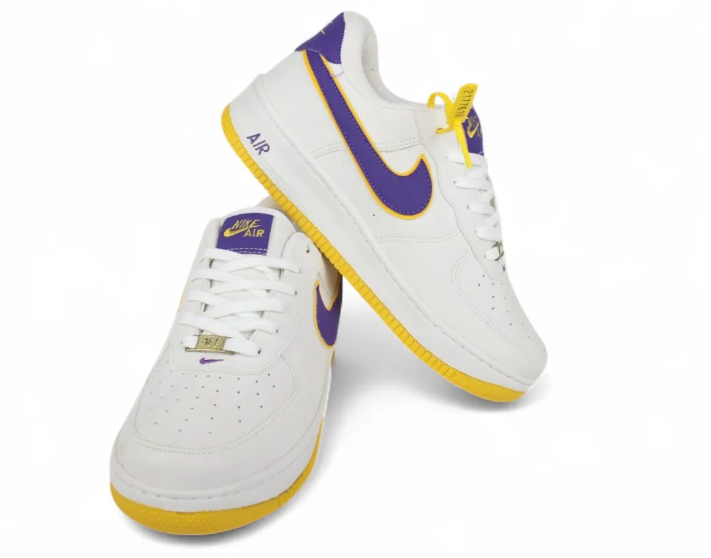 TÊNIS AIR FORCE LAKERS - BRANCO E ROXO