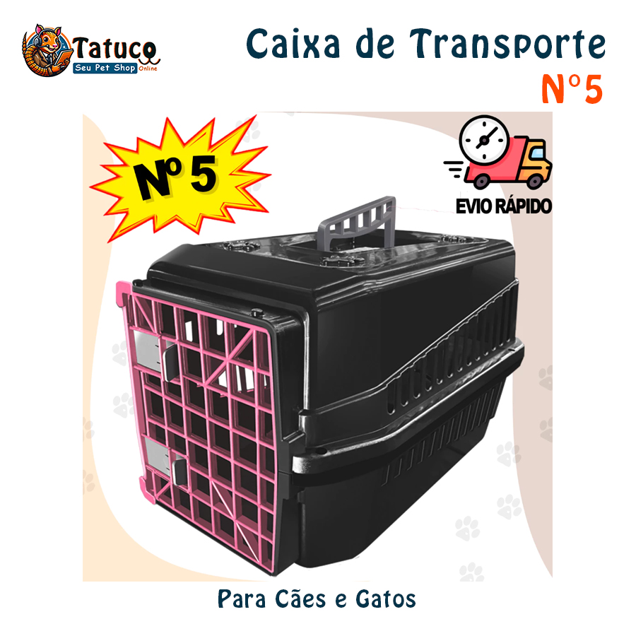 Caixa de Transporte N5 para Cães e Gatos Resistência e Conforto