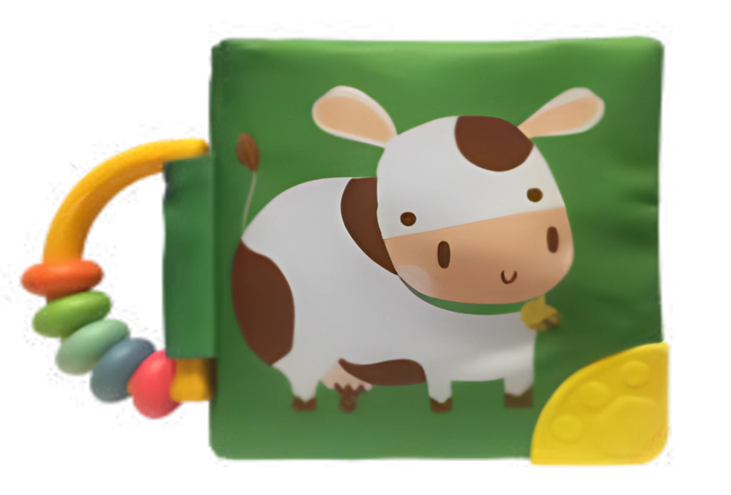 Meu livro macio com chocalho e mordedor: Vaca