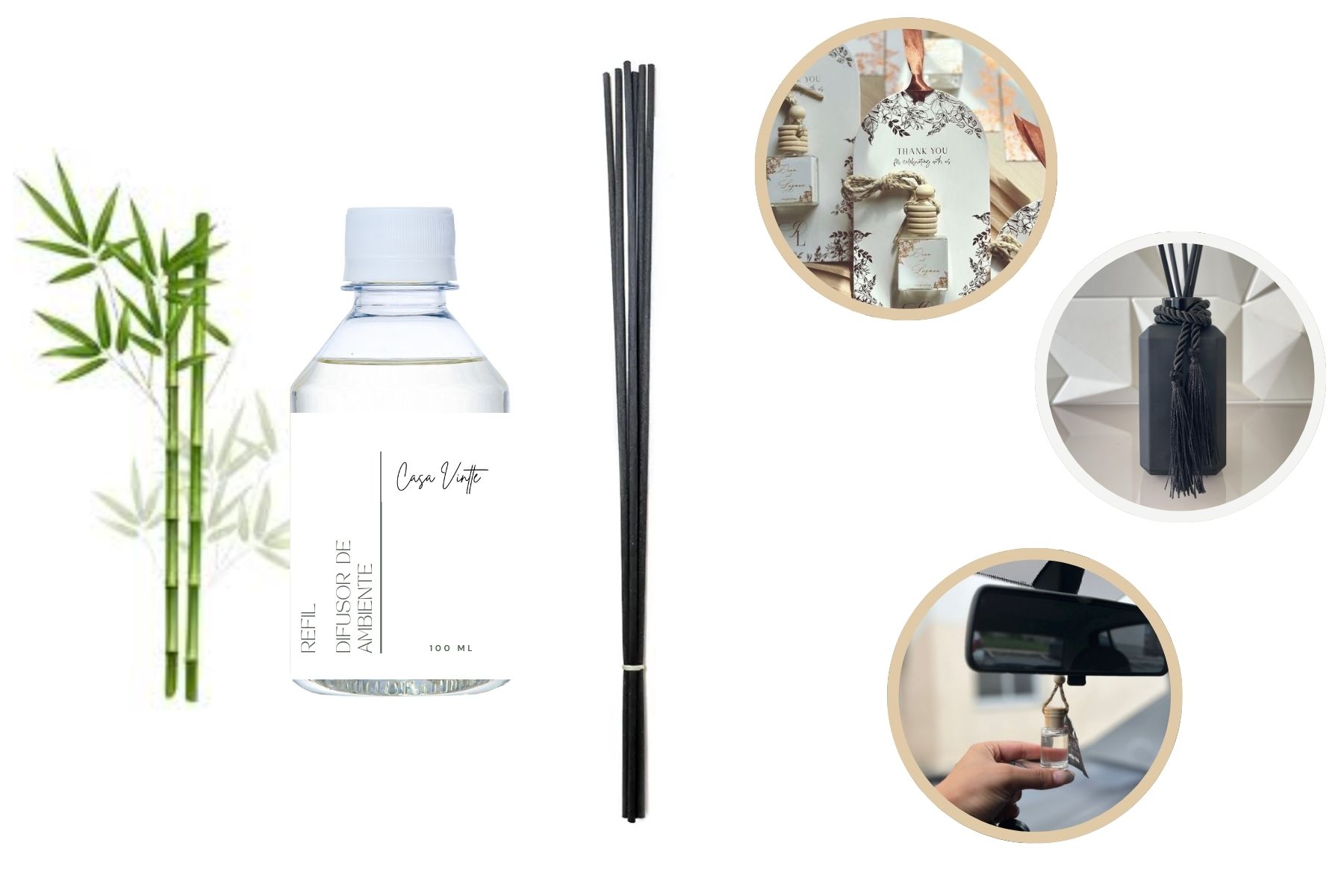 Refil Aromatizador De Varetas 100ml Com Varetas