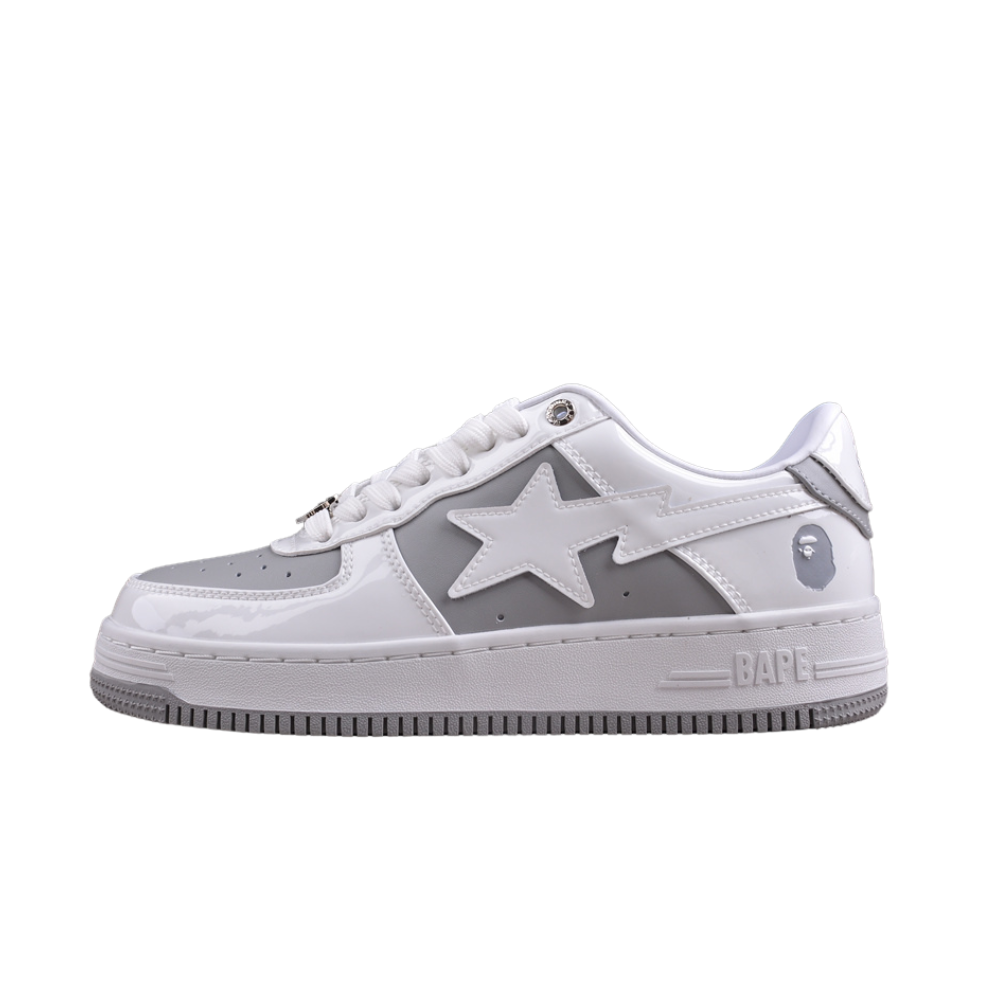 BAPE STA METALIC GRAY / WHITE