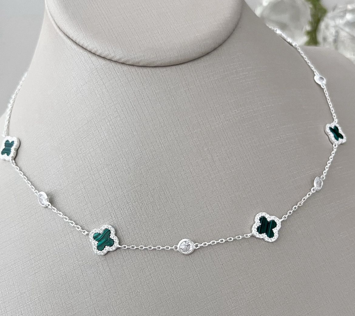 Colar Van Cleef verde