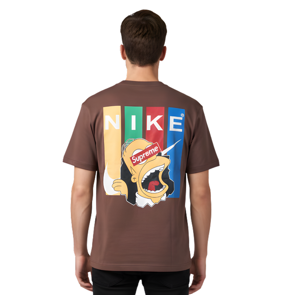 Camiseta Oversized Masculina - Brown Sarcasm (Homer) Masculina