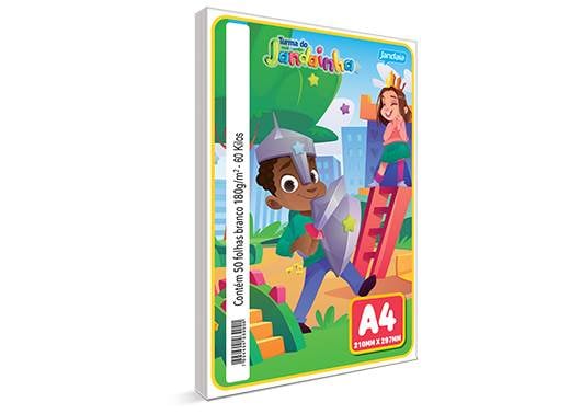 Papel Sulfite A4 75g Reciclado Jandaia pacote com 100 folhas