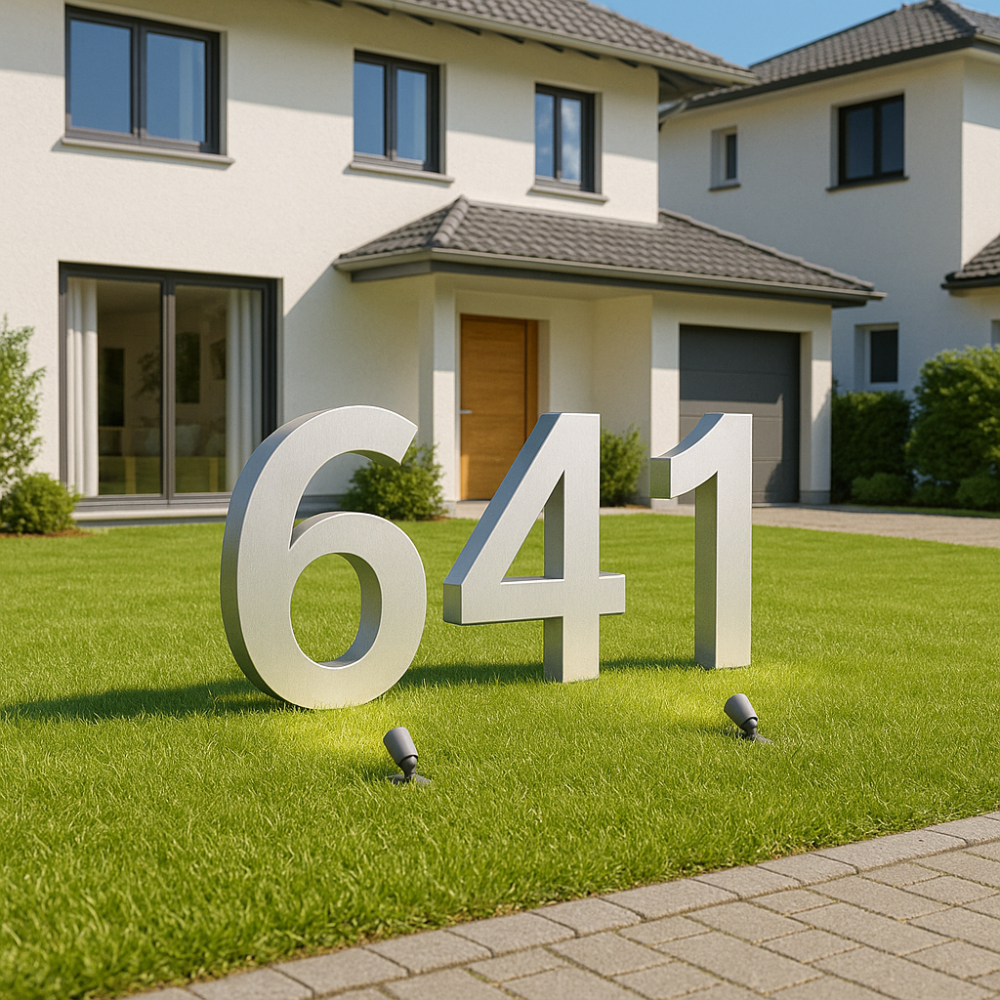 NÚMERO COM 80CM DE ALTURA PARA SOLO, VALOR DA UNIDADE.