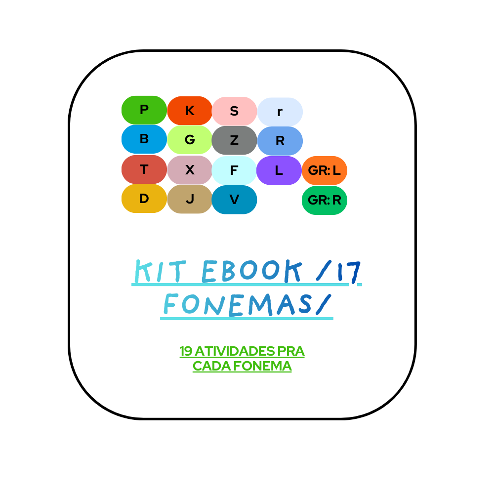KIT EBOOKS ;) 17 FONEMAS
